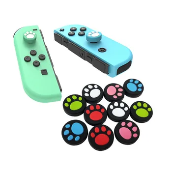 

2Pcs Removable Silicone Analog Thumb Cat Claw Button Stick Animal Crossing Caps for Nintend Switch Lite & NS Joy Controller Pad
