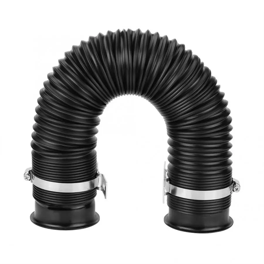 

Flow Air Filter 76mm 3inch Universal Car Cold Air Intake Inlet Pipe Flexible Duct Tube Hose Kit Black automobiles Oversea