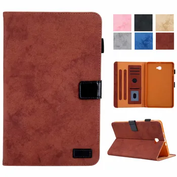 

Tablet Case for Samsung Galaxy Tab A A6 10.1 2016 T585 T580 SM-T580 T580N PU Leather Slim Folding solid color Funda Cases