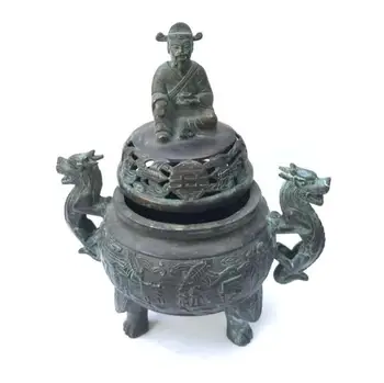 

Copper statue Copper censer, mini household copper ware, large-scale incense burner, ornament and handicraft wholesale