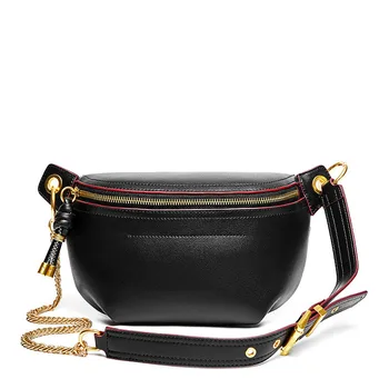 

Women Handbags Genuine Leather Women Waist Bags Luxury Famous Brand Shoulder Bag Chain Belt Crossbody Female Bag Bolsa Feminina