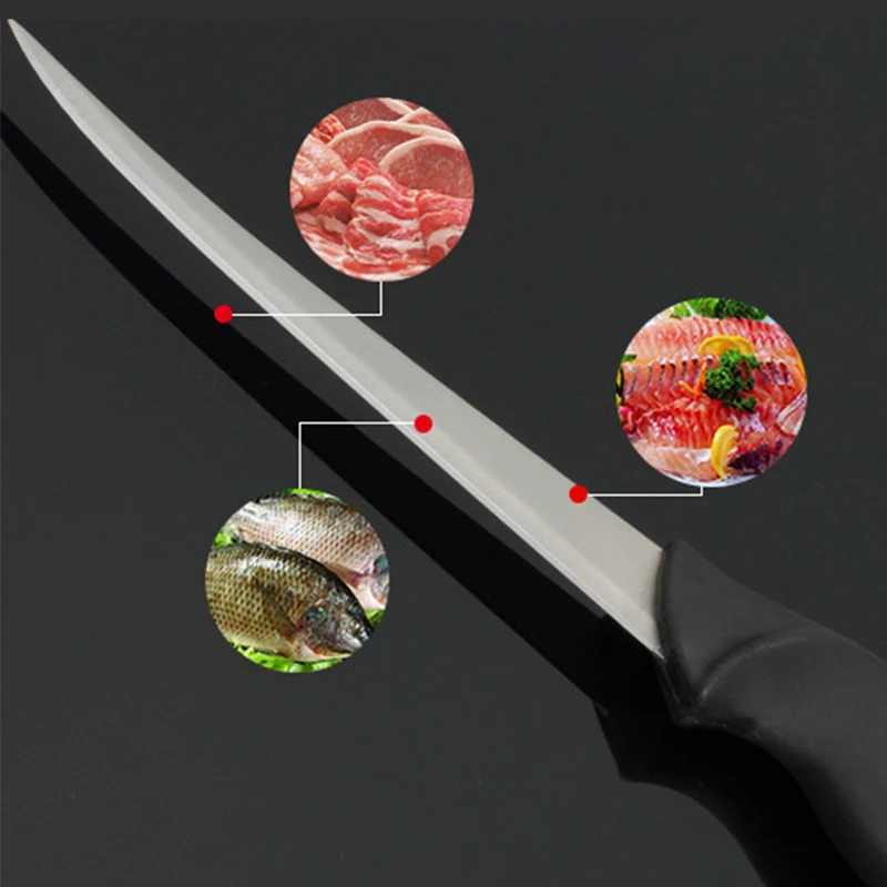 Fishing Tool Useful Stainless Steel Fishing Knife Floating Sharp Portable Multifunction Fishing Tackle Kitchen knives