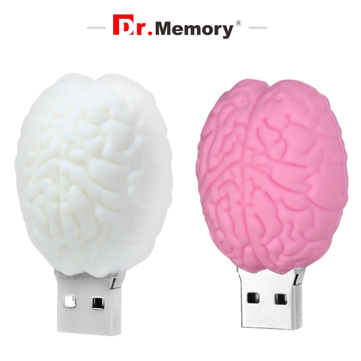 

USB Flash Drive 128GB Pen Drive 64gb Cartoon Brain Model Pen Drive 32GB Cle USB Memory Stick 4GB 8GB 16GB Pen Prive Disk