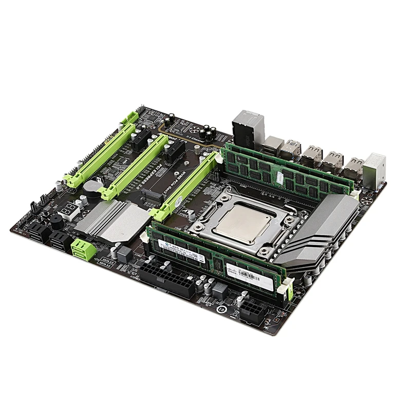 X79 материнская плата LGA2011 Combo с процессором E5 2650 4-канальный 16 Гб(4X4 Гб) DDR3 ram 1333 МГц NVME M.2 SSD слот