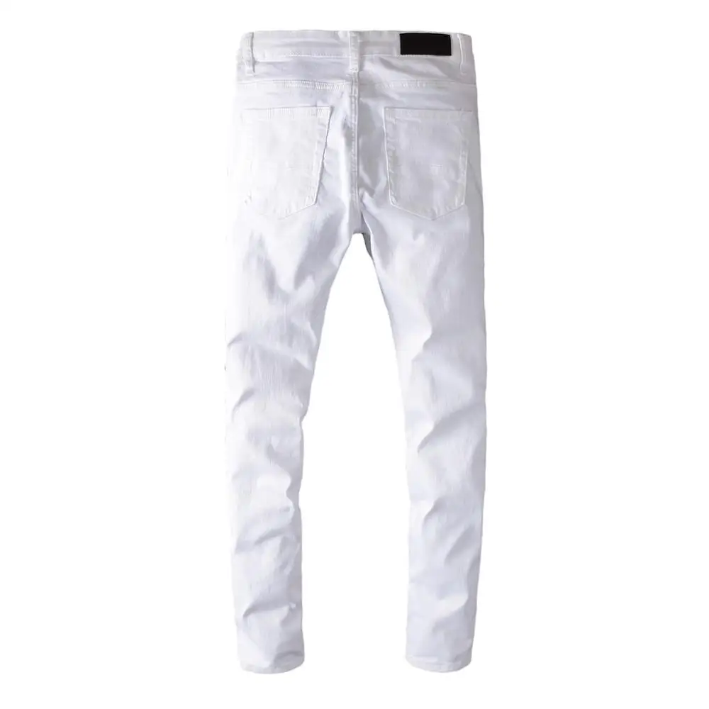 all white ripped jeans mens