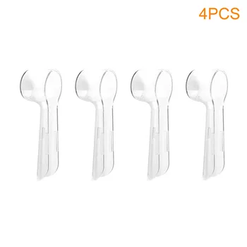 

4pcs Dustproof Electric Toothbrush Head Accessories Storage Holder Protective Cover ABS Reusable Transparent Home For Oral B