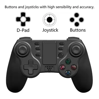 

Wireless Bluetooth Gamepad For PS4 Controller With LED Light 3D Acceleration Sensor Joystick Gaming Controller For PS 3 PC