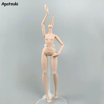 

11.5" Doll Body without Head Doll Accessories for 1/6 BJD Dolls 1:6 Naked Nude Body 10 Jointed Moveable Body DIY Dollhouse Toys