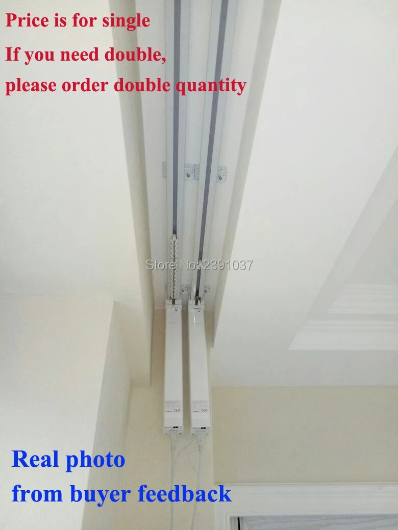 electric curtain tracks+ electric motors for curtains compatible with google home assistant(WIFI) 100-240V Smart Home Device
