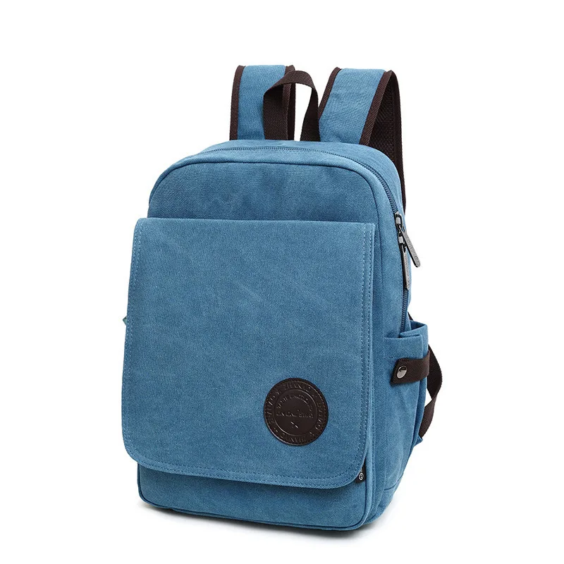 

Canvas backpack 2019 new minimalist retro trend backpack men's travel student backpack