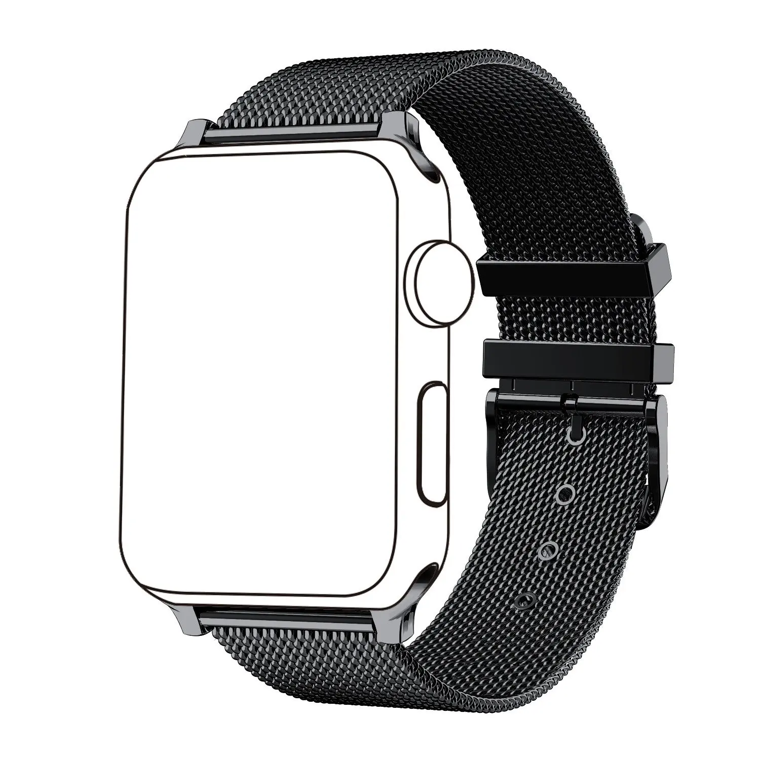 4 цвета Мода 38 42 мм Миланская металлическая пряжка браслет ремешок для Apple Watch iWatch 4 3 2 1