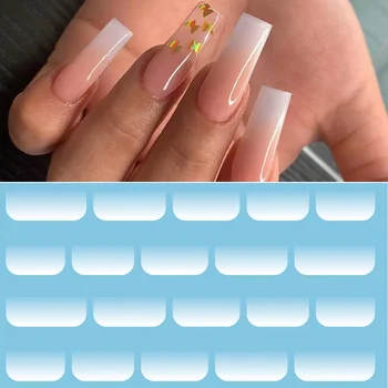 

1 PC Harunouta Protein White Gradient Water Nail Decals Sticker Fresh Transfer Stickers Nature Nail Art Watermark Accessories