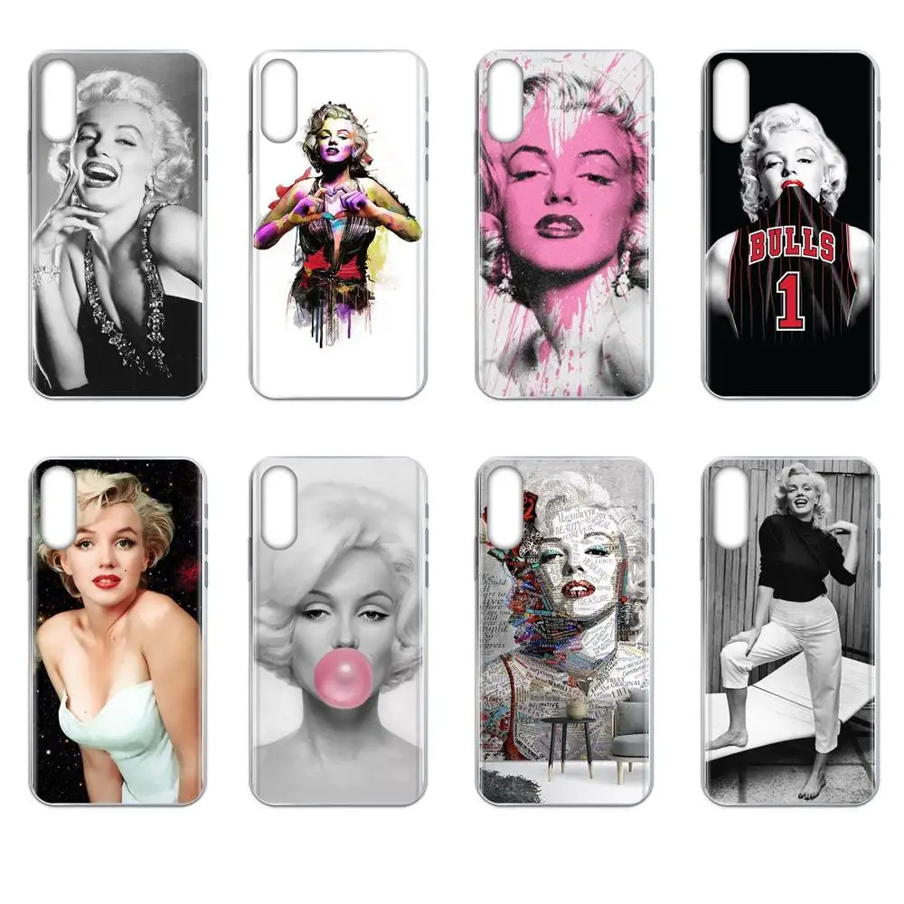 Marilyn Monroe с котом и другом для Huawei P7 P8 P9 P10 P20 P30 Lite Mini Plus Pro Y9 Prime P Smart Z 2018 2019|Бамперы| |