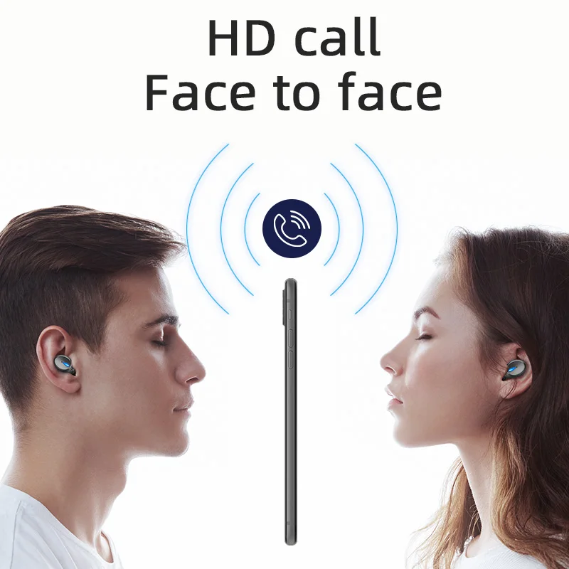 TWS Bluetooth 5 0 Earphones 2200mAh Charging Box Wireless Headphone 9D Stereo Sports Waterproof Earbuds Headsets With Microphone