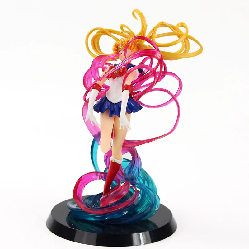 20 см аниме Sailor Moon Tsukino Usag кристалл макияж ПВХ фигурка Коллекционная модель