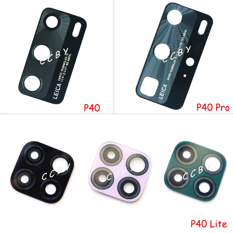 Rear Back Camera Glass Lens Cover For Huawei P40 Pro Lite 5G With Ahesive Sticker Replacement Parts | Мобильные телефоны и