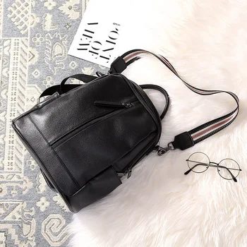 

Leather backpack women 2020 new Korean version of the wild lady backpack soft leather waterproof simple first layer cowhide