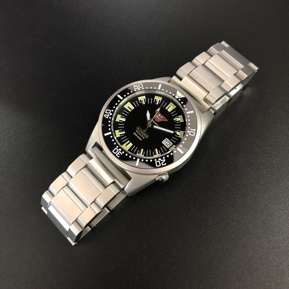 STEELDIVE Singapore Shark 200 м часы для дайвинга сапфировые кристаллы NH35 автоматические