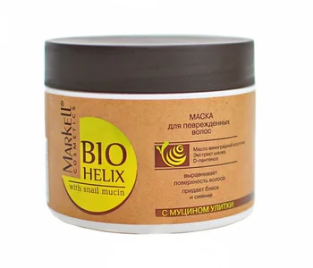 

Маска для повреждённых волос BIO-HELIX с муцином улитки