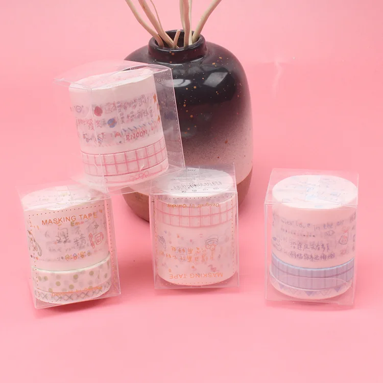 

One Legend Creative GIRL'S Heart Splendid Story Three Roll Packing Washi Tape Hand Account Sticker Set Series