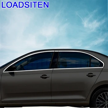 

Modified Auto Automobile Window Body Rear Bumper Exterior Mouldings Protecter Car Styling Covers 16 17 FOR Volkswagen Santana