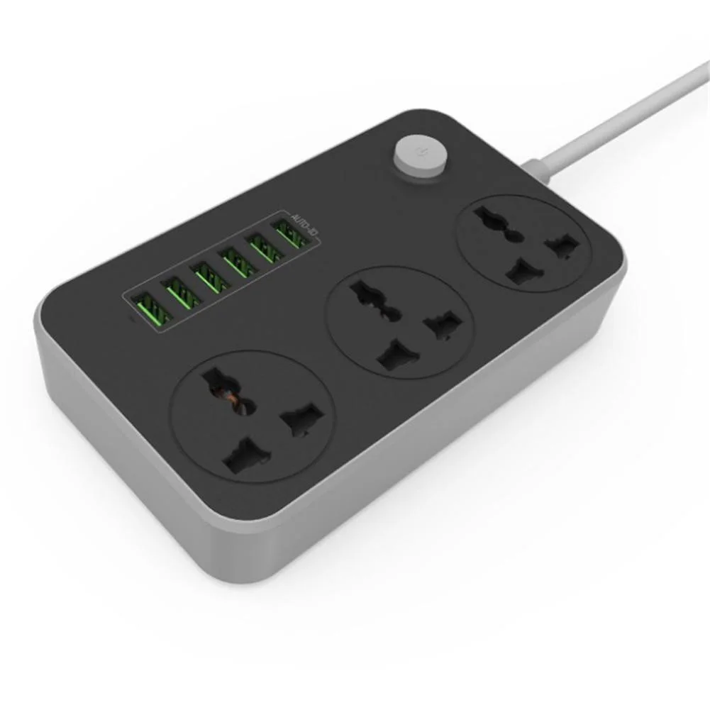 Домашнее Универсальное зарядное устройство 10А с usb-портами, зарядными портами, умная розетка, силовые полосы, защита от перенапряжения