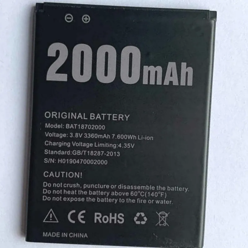 2000mAh Battery For DOOGEE X50 BAT18702000 | Мобильные телефоны и аксессуары