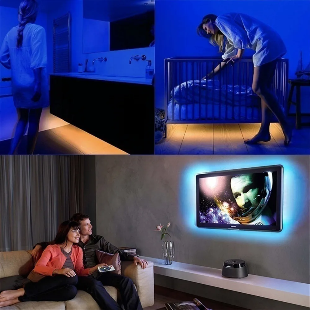 

dc 5V USB LED Strip light RGB 2835SMD 5050 RGB Flexible LED Light RGB Color Changeable TV Background Lighting remote controller