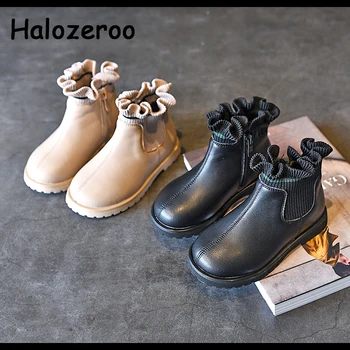 

Kids Boots Children Princess Shoes Baby Girls Black Ankle Boots Boys Fashion Boots Brand Dress Shoes Warm Soft Shoes Winter New