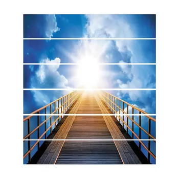 

Creative New Cartoon Scenery Stair Stickers Waterproof Wall Stickers Home Decoration Stickers Home Decoration Stair Stickers