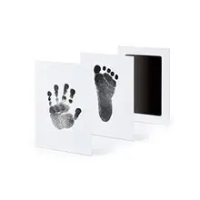 Уход за ребенком нетоксичный отпечаток руки ребенка отпечаток ноги комплект Детские сувениры литье новорожденный штемпельная подушка для отпечатка ноги Младенческая глиняная игрушка Подарки