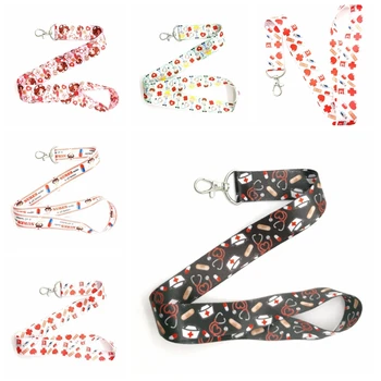 

Hot Sale! Mix Doctor nurse Lanyard Key Chains Neck Lanyard Gifts Party Favors BB-7