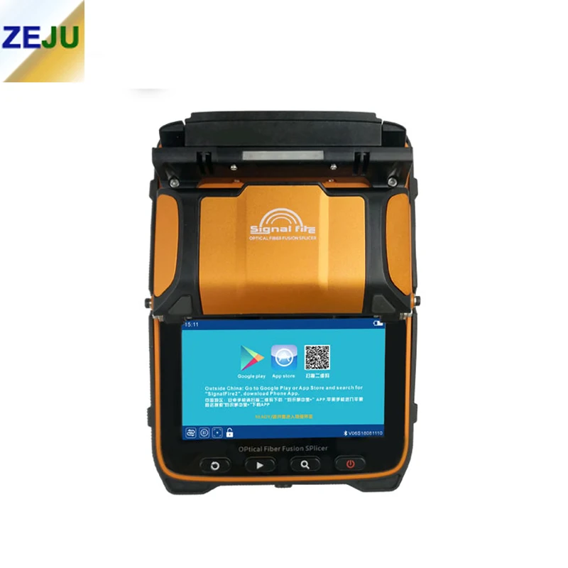 AI-9 Signal Fire Multi-language Optical Fiber Fusion Splicer FTTH Fiber Splicing Machine With Optical Power Meter VFL Function signal fire ai 6c 6c automatic splicing machine core alignment fusion splicer ftth network welder tool kit 6 motors signal fire