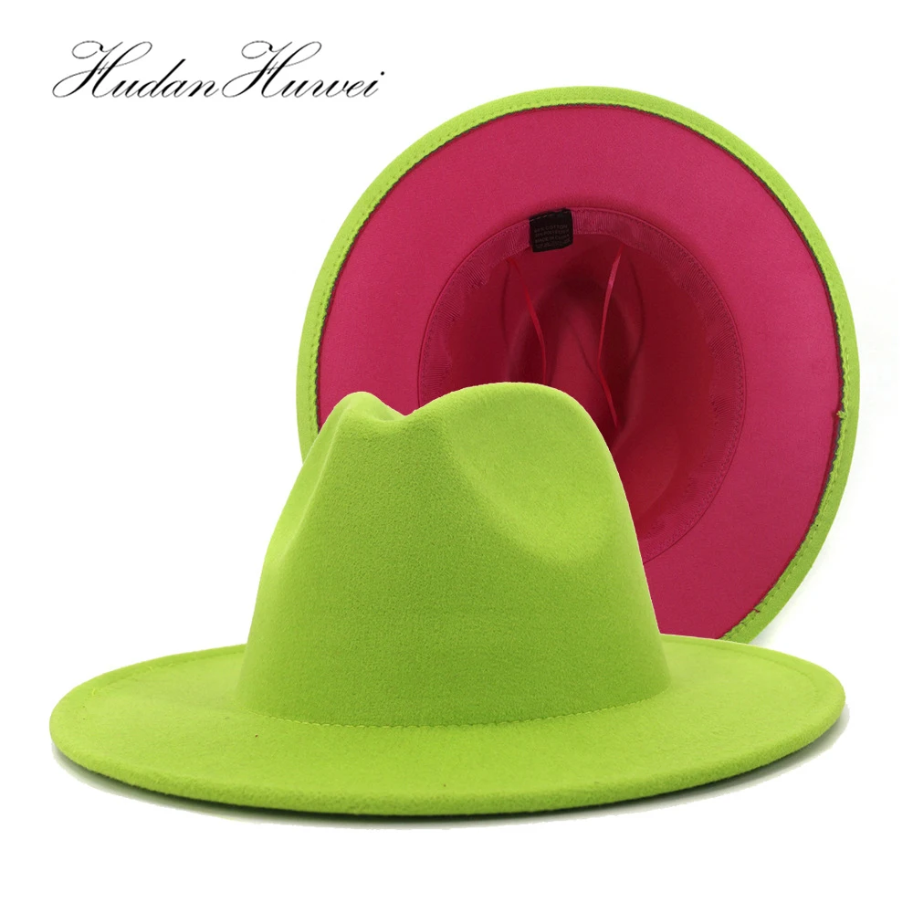 mens green fedora hat
