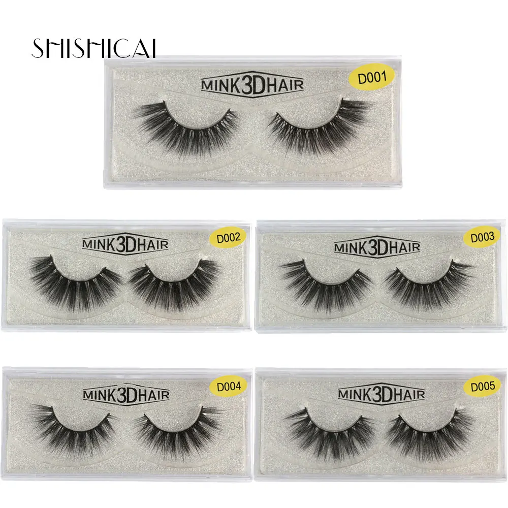 

5 box/packs 3D Mink Lashes eyelashes 3d Fake Lashes Long Makeup Extension Eyelash Full Volume False Eyelash Makeup cilios