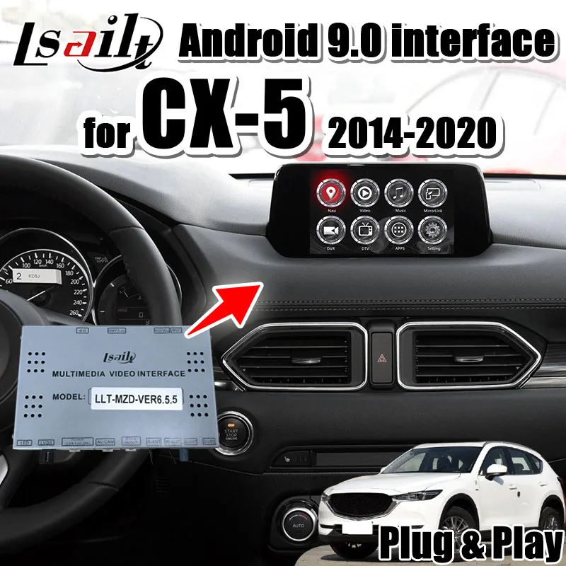 Android 9 0 мультимедийный видеоинтерфейс GPS навигация для Mazda CX 5 2014 20 поддержка