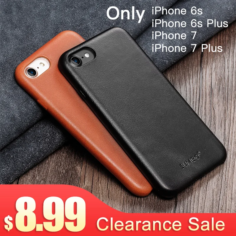 Чехол из натуральной кожи для iPhone 7 Plus 6s Модный Роскошный деловой чехол 6 задняя
