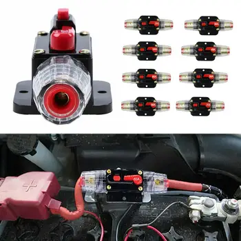

Resettable 12V 24V 20-100A Auto Car Stereo Audio Circuit Breaker Resettable Fuse Holder