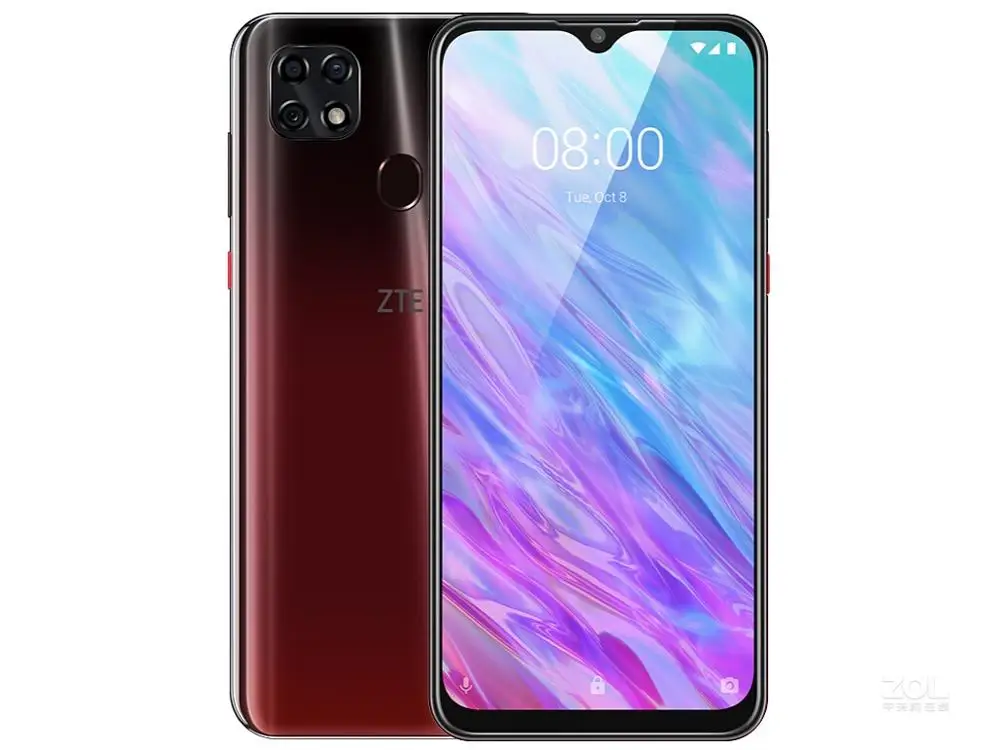 zte Blade 20 Smart 4G LTE смартфон Helio P60 Android 9,0 6,4" ips 1540X720 4 Гб ram 128 ГБ rom 16,0 Мп+ 8,0 МП+ 2,0 Мп+ 8 МП - Цвет: 4gb 128gb red