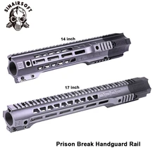 Picatinny 14 ''/17'' быстрая разборка версия тюрьма Break Handguard рельсовая система для страйкбола AEG M4/M16 аксессуары для охоты