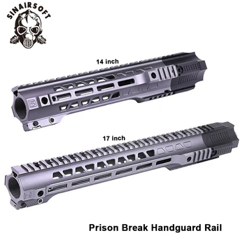 

New Picatinny 14''/17'' Quick Disassembly Version Prison Break Handguard Rail System For Airsoft AEG M4/M16 Hunting Accessories