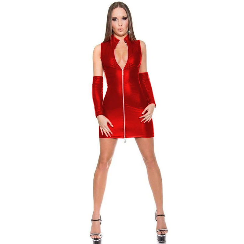 metallic clubwear