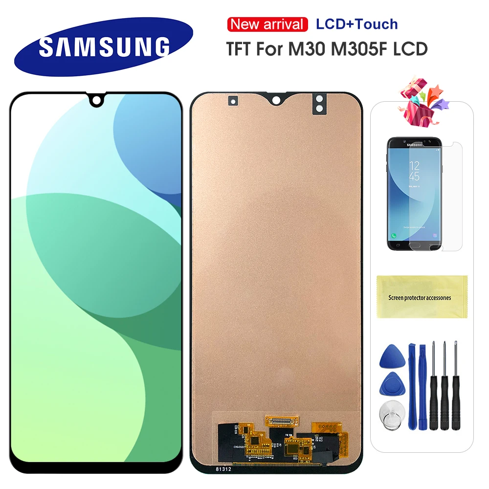 ЖК дисплей 6 4 ''для Samsung Galaxy M30 2019 M305 M305F M305DS сенсорный экран дигитайзер в сборе