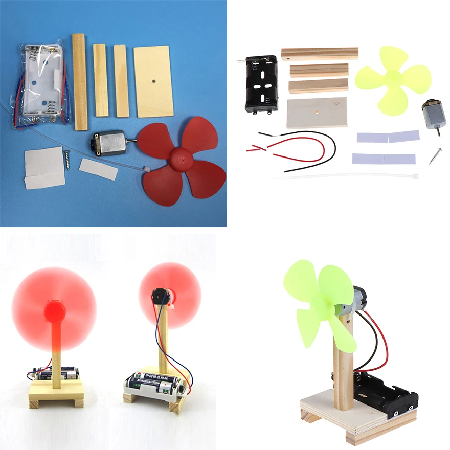 Offre spéciale bricolage ventilateur électrique modèle Kit enfants Science expérience jouets école projet maternelle créatif assemblé tige éducation