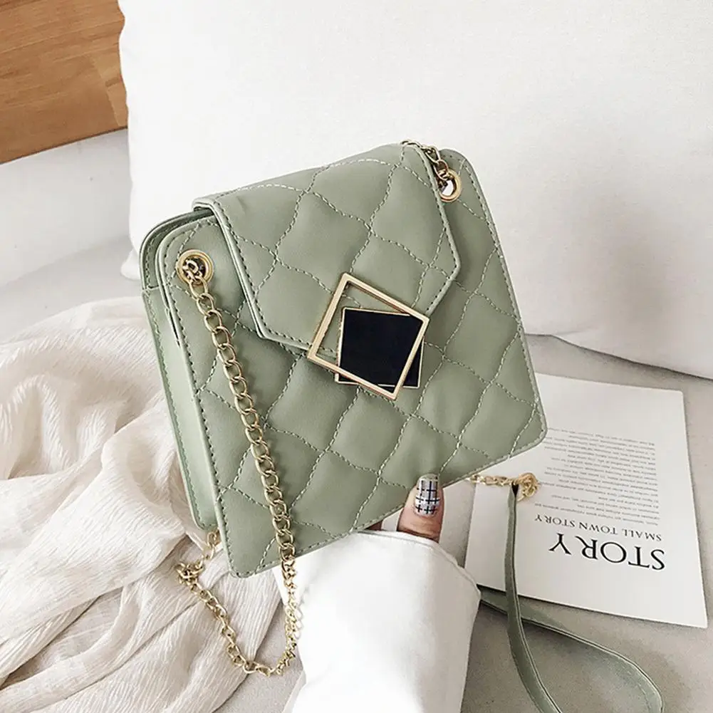 Women Fashion All Match Single Shoulder Chain Strap Satchel Bag
