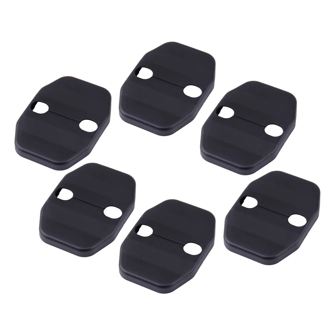 6Pcs Door Lock Buckle Cover Decor Trim Protector Fit For Jeep Wrangler JK 4-Door 2007-2010 2011 2012 2013 2014 2015 2016 2017 | Автомобили
