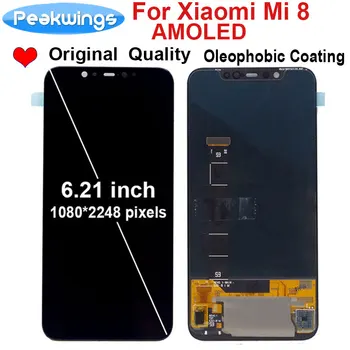 

6.21" Amoled For xiaomi mi 8 mi8 LCD Display + Touch Screen mi 8 Digitizer Assembly Replacement For XiaoMi mi8 LCD