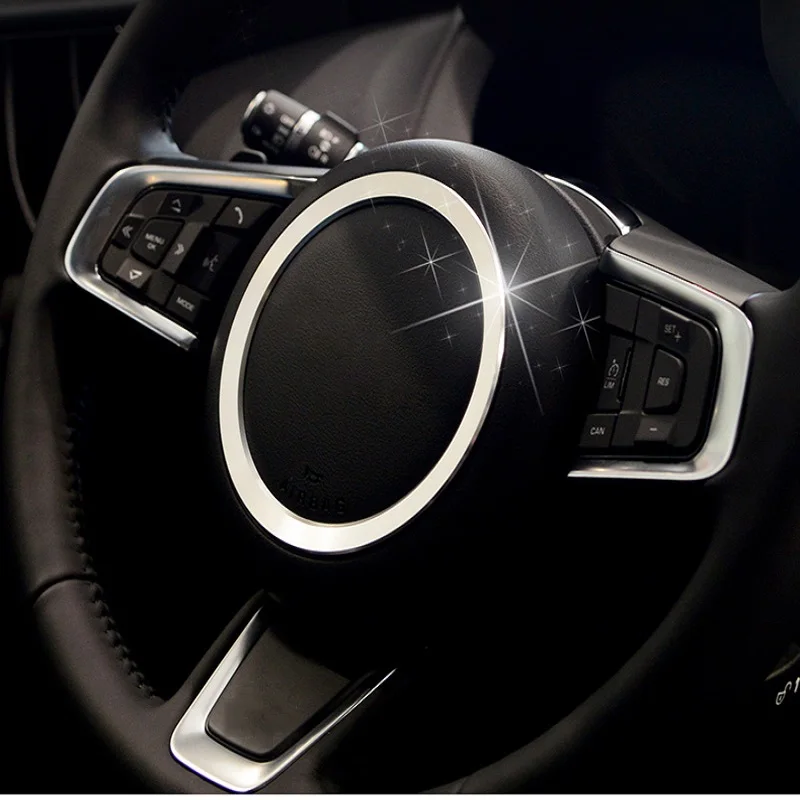 

Silver Car Steering Wheel Sticker Decoration Ring for Jaguar F-Type XFR XJS XK XF XJ Steering Wheel Auto Tuning Accessories