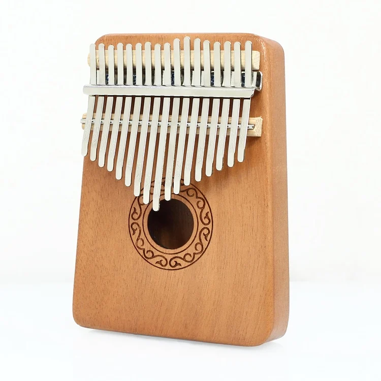 Kerus 17 teclas Kalimba pulgar Piano de madera de alta calidad cuerpo de caoba instrumento Musical con aprendizaje Libre Tune m - Цвет: classical Mahogany