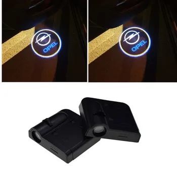 

2x wireless Led car door welcome Laser projector Logo ghost shadow lights For Opel Insignia Astra H G Corsa Antara Meriva Zafira